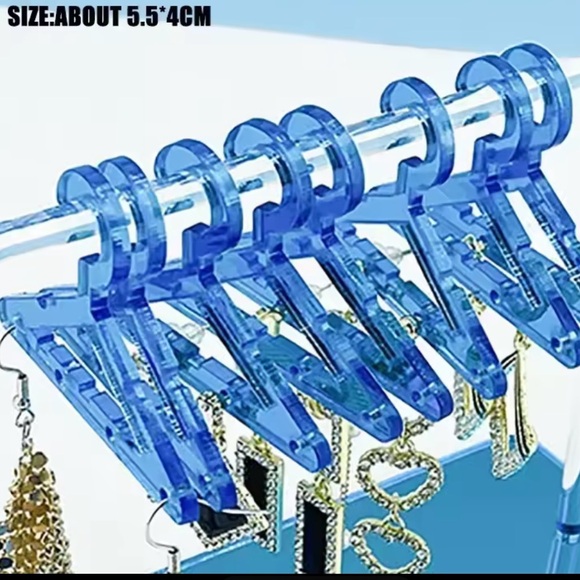 Blue Acrylic Jewelry Organizer - Picture 4 of 4